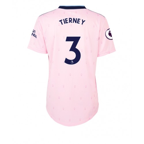 Arsenal Kieran Tierney #3 Tredjedrakt Kvinner 2022-23 Kortermet Arsenal Kieran Tierney #3 Tredjedrakt Kvinner 2022-23 Kortermet